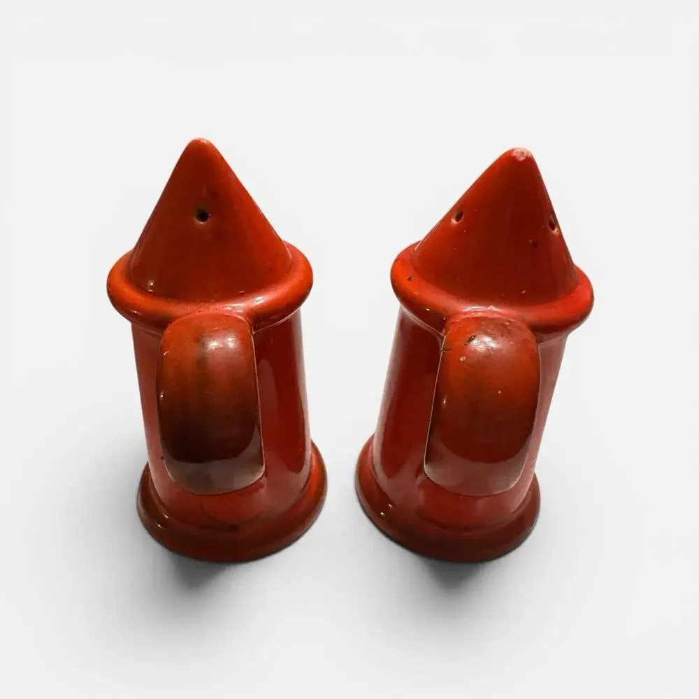 Vintage Metlox Vernon Poppytrail Red Rooster Salt & Pepper Shakers